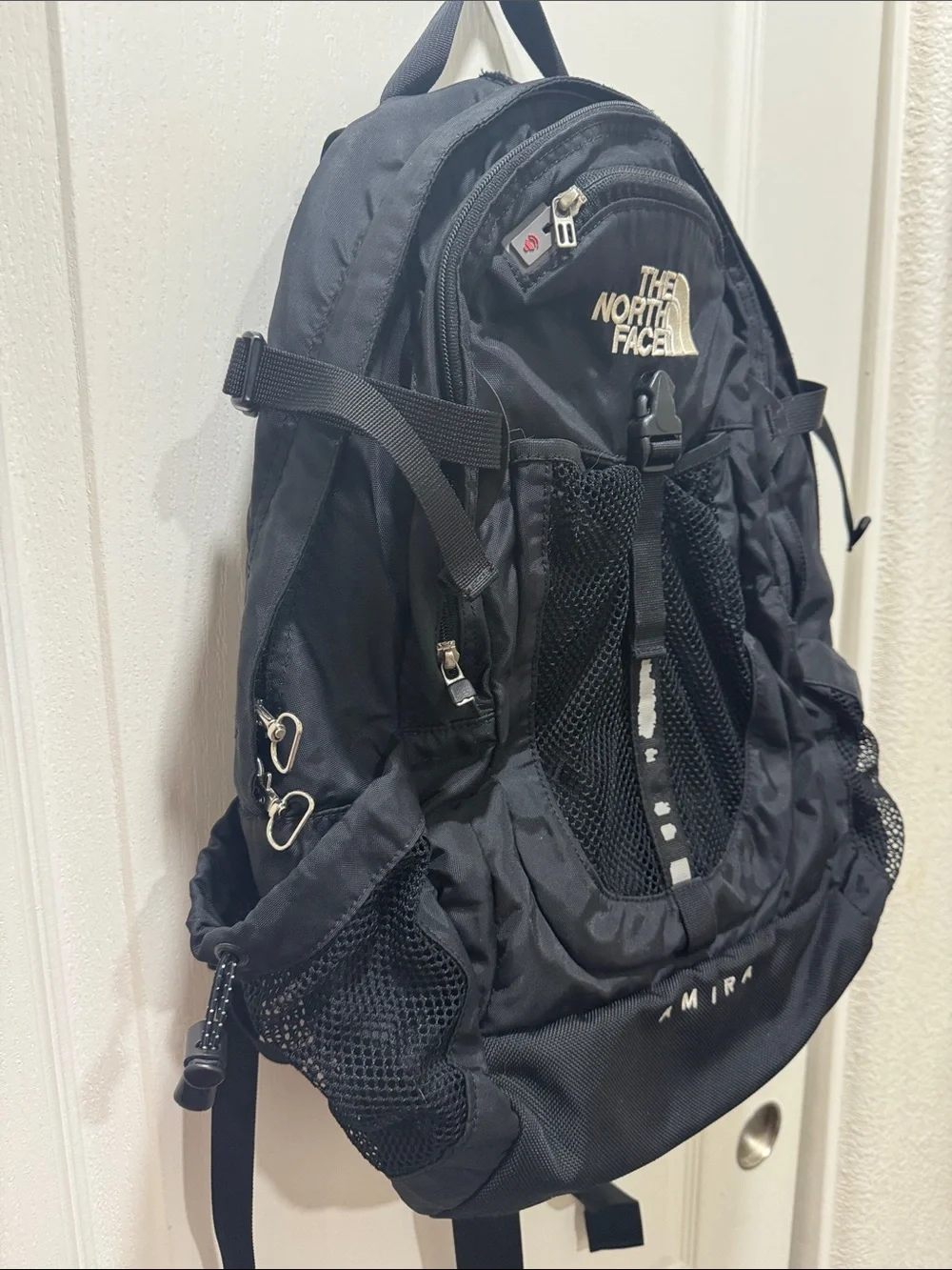 The North Face Amira Black Hiking Backpack Daypack Travel Bag